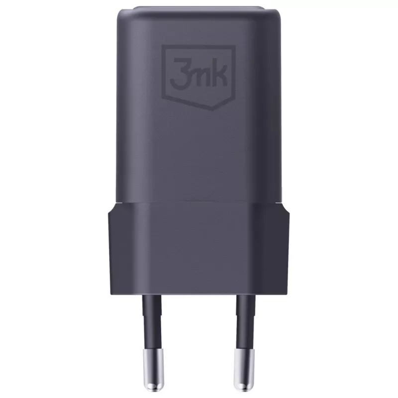 3MK Hyper Charger PD 33W GaN QC4+ juodas – 33W PD greitas įkroviklis su GaN technologija