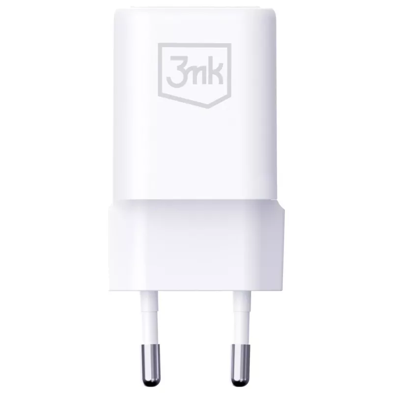 Sieninis įkroviklis 3MK Hyper Charger PD 33W GaN QC4+ baltas – USB‑C PD 33W, GaN, Quick Charge 4+