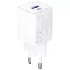 Sieninis įkroviklis 3MK Hyper Charger PD 33W GaN QC4+ baltas – USB‑C PD 33W, GaN, Quick Charge 4+