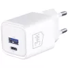 Sieninis įkroviklis 3MK Hyper Charger PD 33W GaN QC4+ baltas – USB‑C PD 33W, GaN, Quick Charge 4+