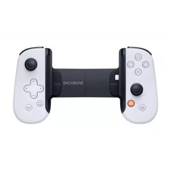 Žaidimų pultas Backbone One iPhone PlayStation Edition Baltas – Laidinis valdiklis su Lightning jungtimi, skirtas iPhone, PC, PlayStation, Xbox