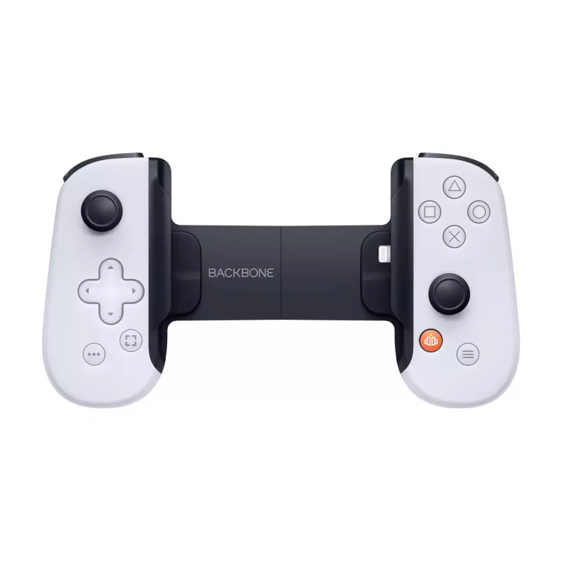 Žaidimų pultas Backbone One iPhone PlayStation Edition Baltas – Laidinis valdiklis su Lightning jungtimi, skirtas iPhone, PC, PlayStation, Xbox
