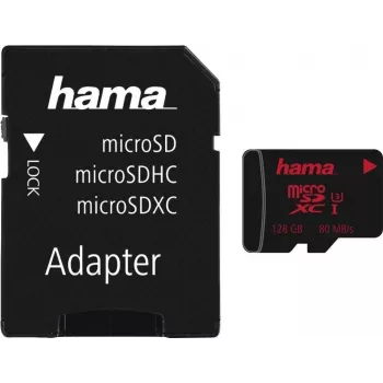 Hama 00213116 atminties kortelė 128 GB MicroSDXC UHS Class 3 (00213116)