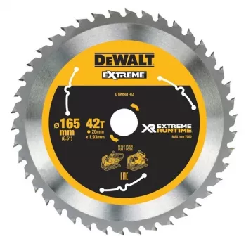 DeWALT DT99561-QZ pjūklo diskas 16,5 cm 1 vnt.