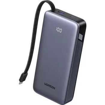 UGREEN Power Bank PB536 20000mAh 45W nešiojamas įkroviklis (pilkas)