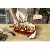 ZWILLING Staub Keraminis stačiakampis kepimo indų rinkinys 3 vnt., raudona, iki 300°C