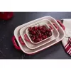 ZWILLING Staub Keraminis stačiakampis kepimo indų rinkinys 3 vnt., raudona, iki 300°C