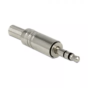 Kištukinis jungiklis DELOCK 65532, 3,5 mm metalinis, sidabrinis