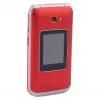 Olympia VITUS 4G sulankstomas telefonas raudonas – 2,8 colio LCD, Bluetooth, FM radijas, 147 g