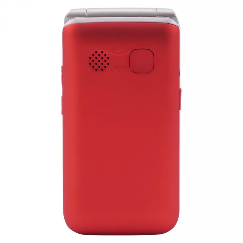 Olympia VITUS 4G sulankstomas telefonas raudonas – 2,8 colio LCD, Bluetooth, FM radijas, 147 g