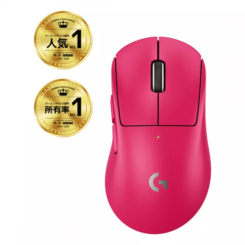 Belaidė pelė Logitech G 910-007374 dešinei rankai RF 44 000 DPI 1 ms 5 mygtukai violetinė