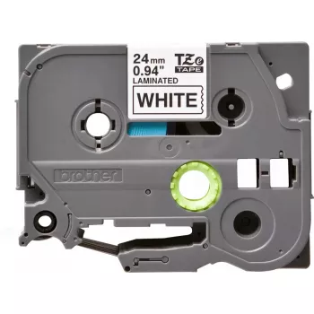 Juosta etiketėms Brother TZE-251, 24 mm, balta su juodu tekstu, 8 m