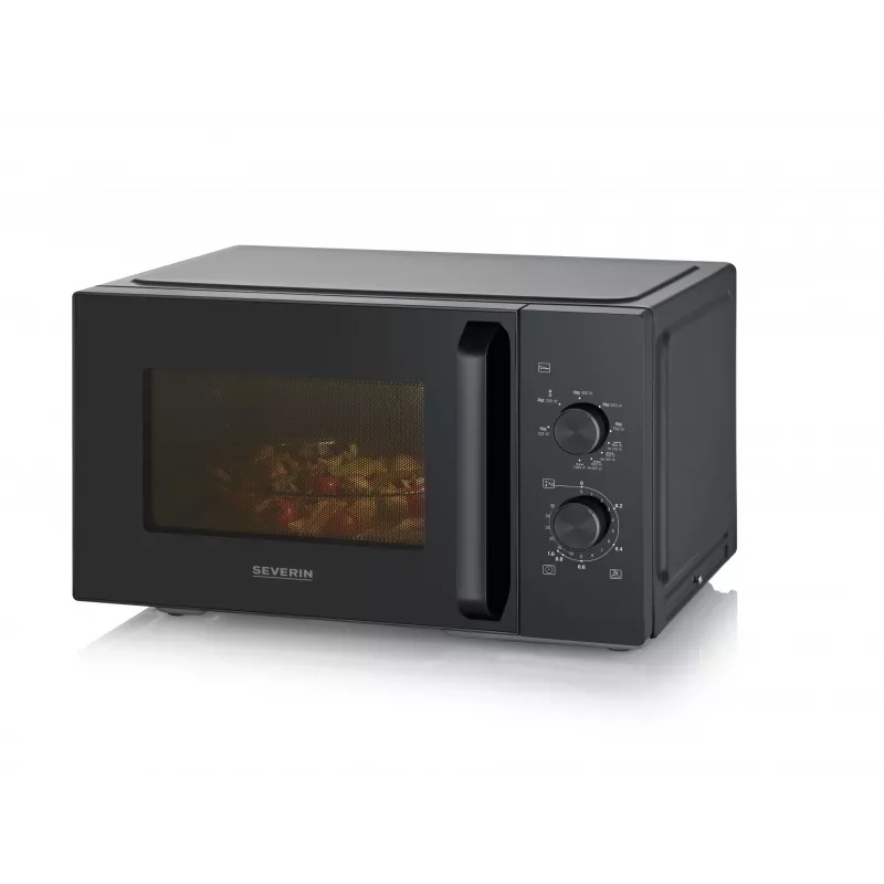 Kombinuota mikrobangų krosnelė SEVERIN MW 7792, 20 L, 900 W, juoda