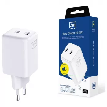 3MK Hyper Charger PD 45W GaN QC4+ PPS – USB-C greitasis įkroviklis 45W