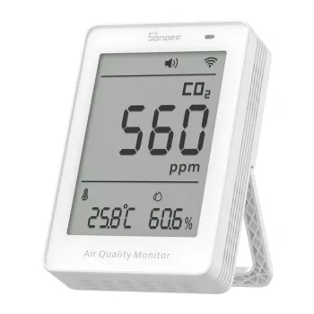 Sonoff AirGuard CO2 SAWF-08P WiFi LCD oro kokybės matuoklis