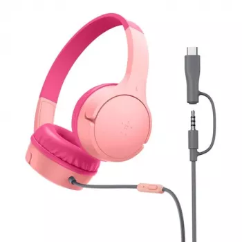 Belkin SoundForm laidinės ausinės ant ausų vaikams, pk.AUD010hqPK