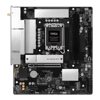 Motininė plokštė ASRock B860M Rock WiFi (mATX, Intel LGA 1851, DDR5, HDMI, DisplayPort)