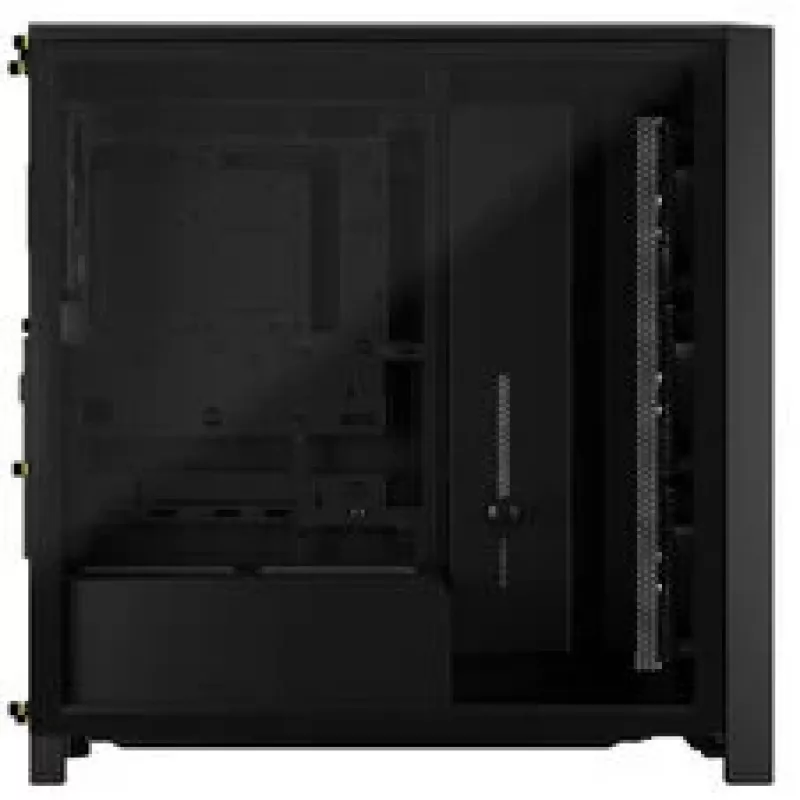 CORSAIR FRAME 4000D RS Wood Mid-Tower PC korpusas — juodas/riešutas