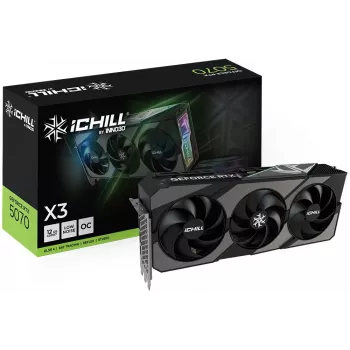 Vaizdo plokštė Inno3D iChill GeForce RTX 5070 X3 – 12 GB GDDR7, 192 bit, PCIe 5.0