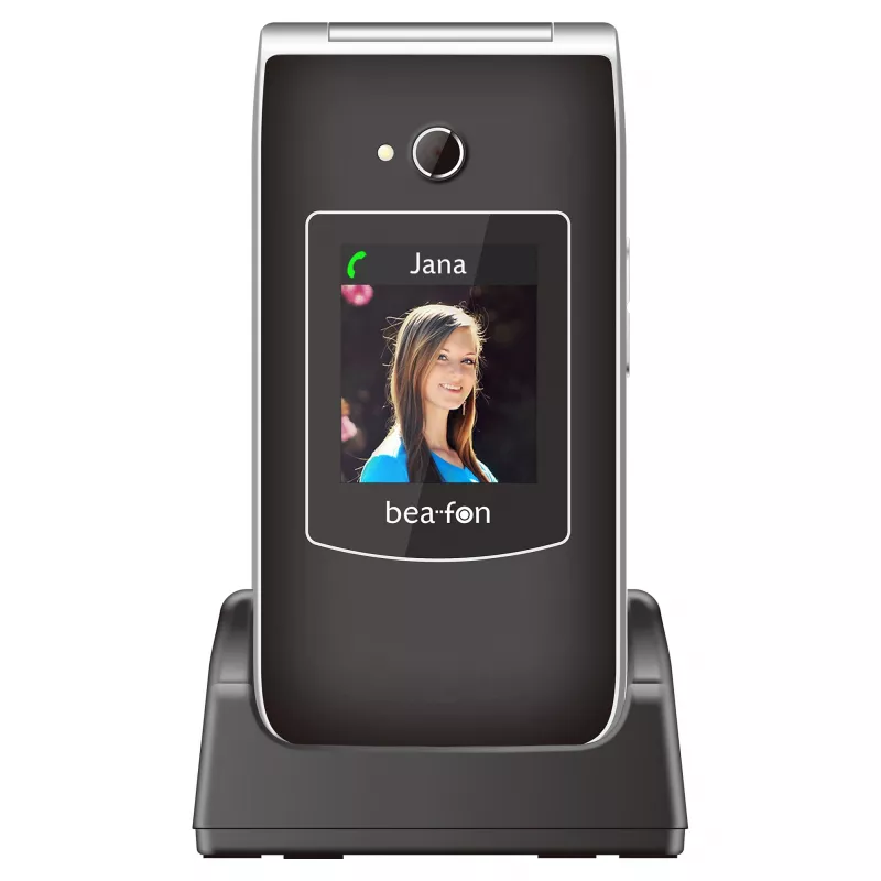 Beafon SL645 LTE Großtasten-Klapphandy 4G Senioren-Telefon Schwarz-Silber 2,8