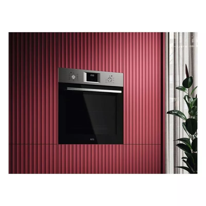 Įmontuojama elektrinė orkaitė AEG Series 5000 OU5AB20SM – 72 L, A+, nerūdijantis plienas/juoda, liečiamasis ir sukamas valdymas