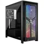 Corsair FRAME 4000X RS vidutinio bokšto korpusas juodas RGB ventiliatoriai 4x RS120 PWM