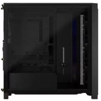 Corsair FRAME 4000X RS vidutinio bokšto korpusas juodas RGB ventiliatoriai 4x RS120 PWM