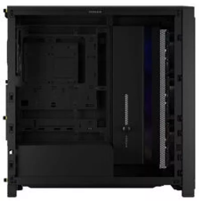Corsair FRAME 4000X RS vidutinio bokšto korpusas juodas RGB ventiliatoriai 4x RS120 PWM