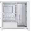 Corsair FRAME 4000X RS vidutinio bokšto kompiuterio korpusas, grūdintas stiklas, baltas