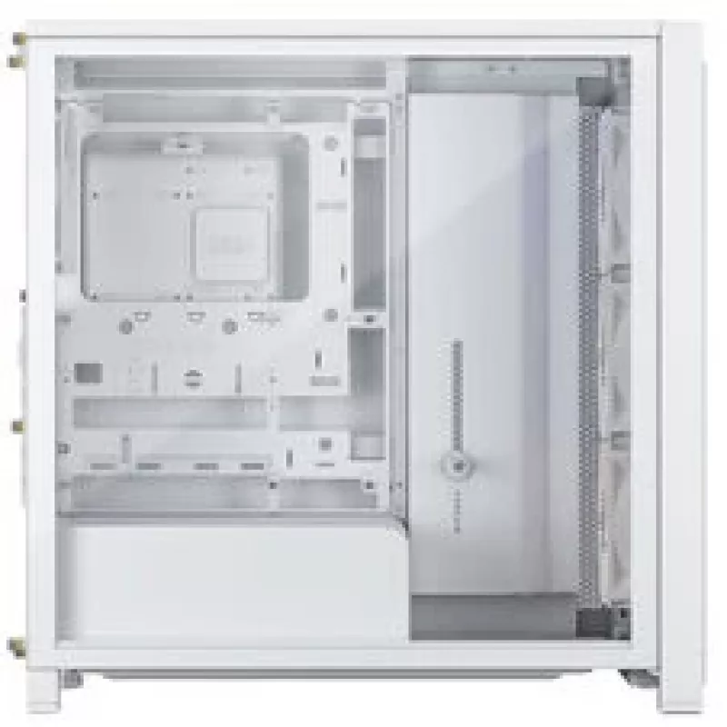 Corsair FRAME 4000X RS vidutinio bokšto kompiuterio korpusas, grūdintas stiklas, baltas