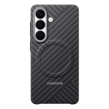 Samsung Carbon Magnet Dėklas Galaxy S26, Tamsiai Pilka