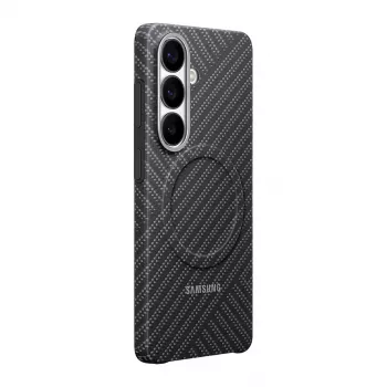 Samsung Carbon Magnet Dėklas Galaxy S26, Tamsiai Pilka