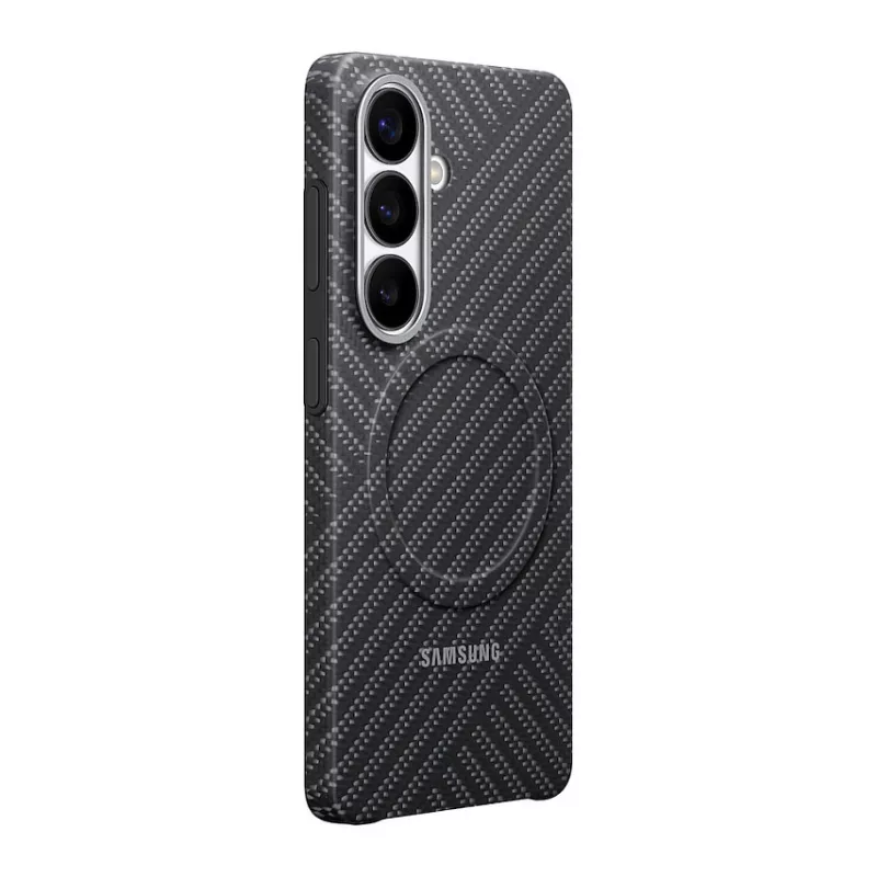 Samsung Carbon Magnet Dėklas Galaxy S26, Tamsiai Pilka