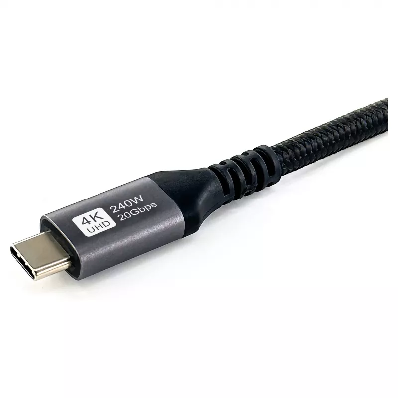 EQUIP USB4 Gen 2x2 C–C laidas 3,0 m, PD 100 W, 4K/60 Hz, 20 Gbps, juodas