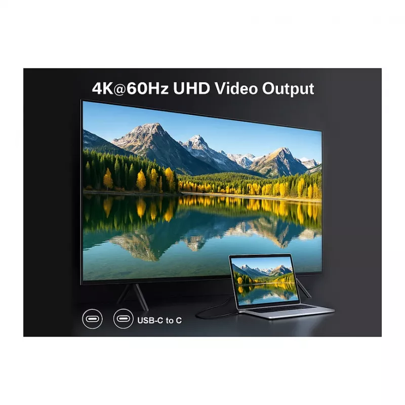EQUIP USB4 Gen 2x2 C–C laidas 3,0 m, PD 100 W, 4K/60 Hz, 20 Gbps, juodas