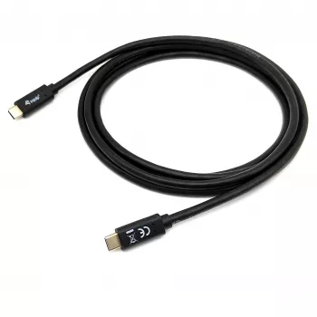USB-C į USB-C laidas EQUIP 128348, USB 3.2 Gen 1 (5 Gbps), PD 60W, 0,5 m, juodas
