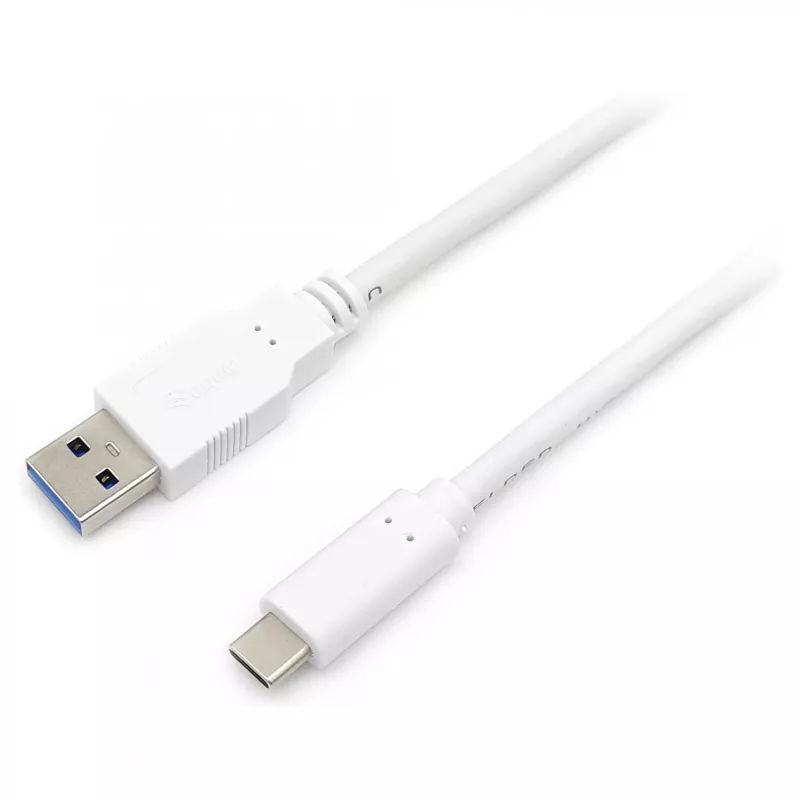 USB 3.2 Gen 1 C į A laidas EQUIP 0,5 m 5 Gbps Baltas (USB-C į USB-A, nikeliuoti kontaktai)