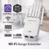 Wi‑Fi signalo stiprintuvas QOLTEC AC1200 – dviejų juostų belaidžio ryšio stiprintuvas