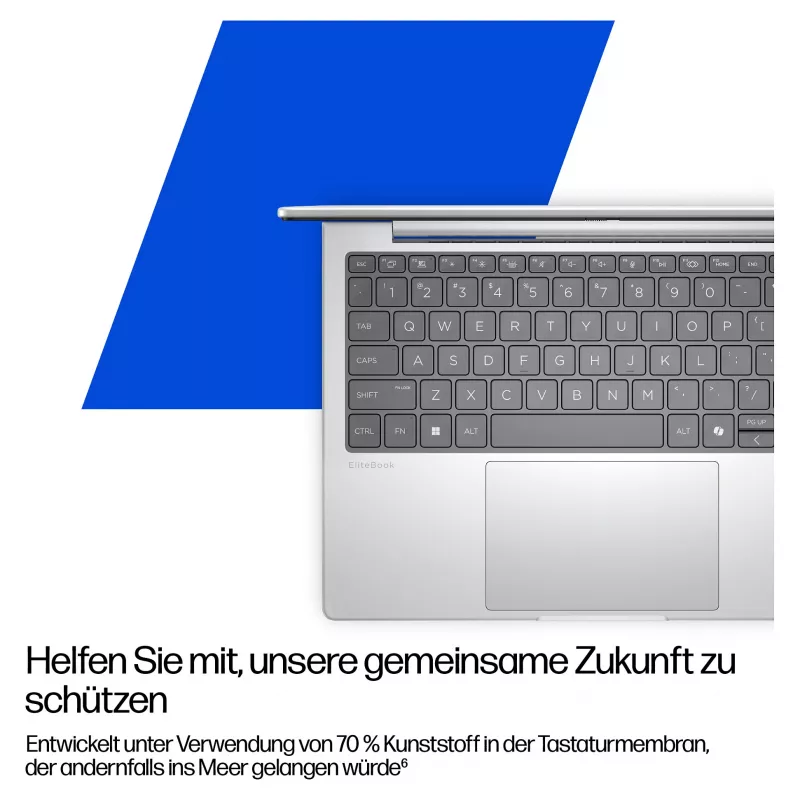 HP EliteBook 8 G1i 14 colių Next Gen AI nešiojamas kompiuteris Core Ultra 7 258V 32GB 1TB SSD QWERTZ DE
