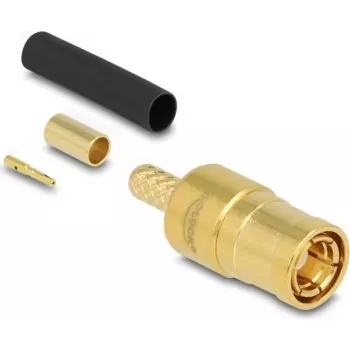 DELOCK SMB kištukas 91786 užspaudimui ant RG-174 ir RG-316 kabelių su termosusitraukiančiu vamzdeliu
