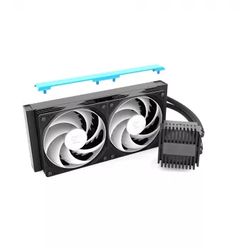 ZALMAN ALPHA2 V2 A24 240 mm CPU skysčio aušintuvas – uždaras AIO, juodas