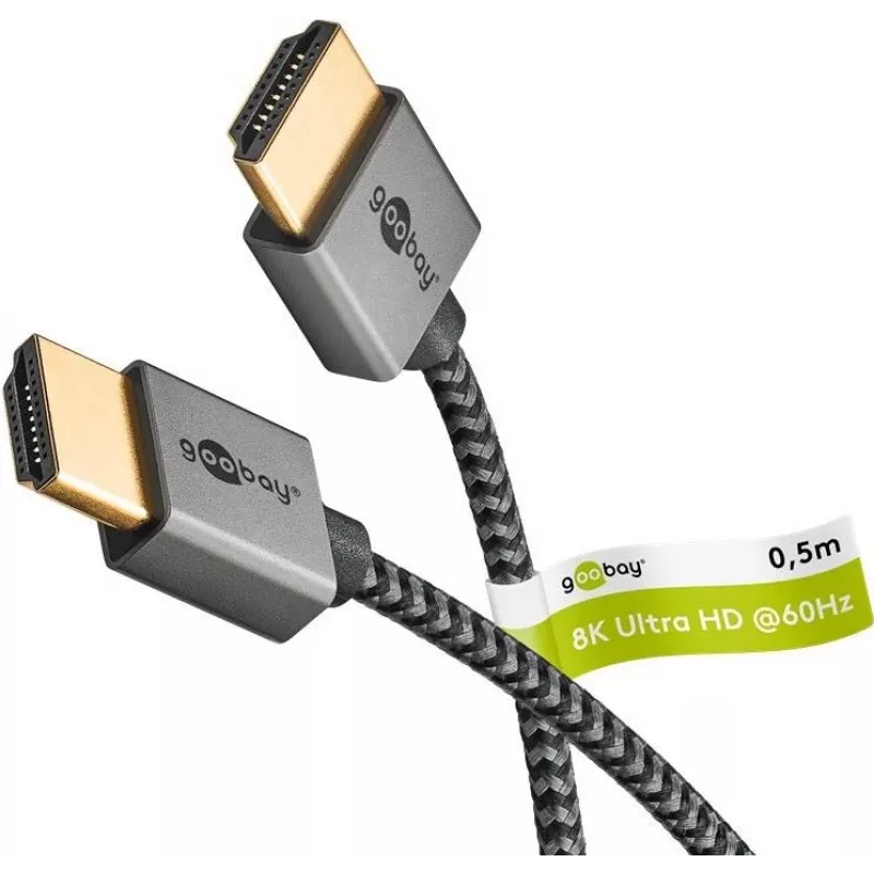 Goobay Slim Ultra High-Speed HDMI kabelis 8K/60Hz (75756)