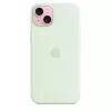 Silicone Dėklas su MagSafe Apple iPhone 15 Plus – Silikonas, Mėtų, 6,7 colio iPhone 15 Plus
