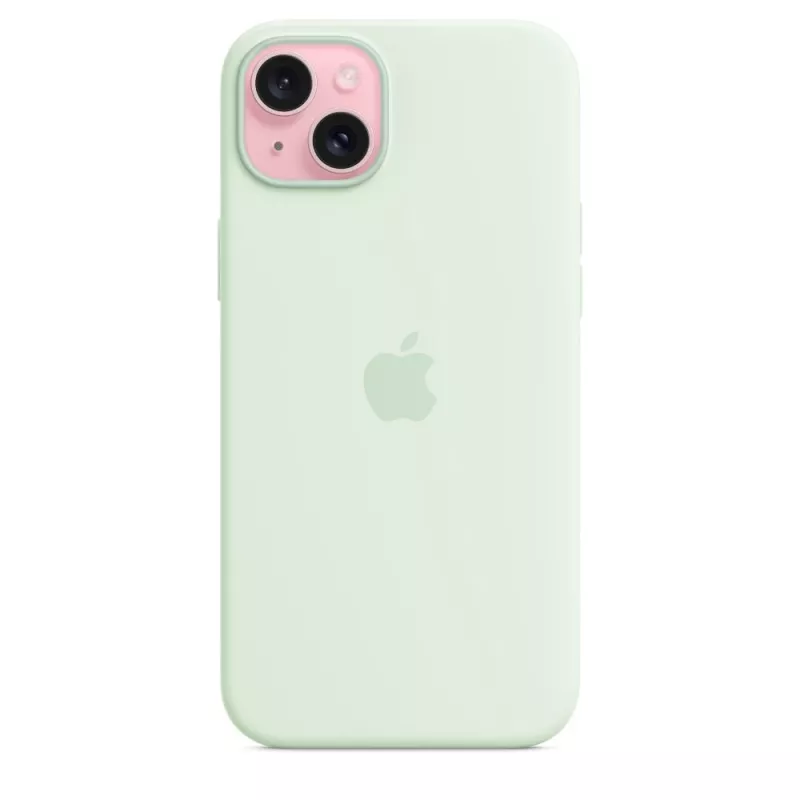 Silicone Dėklas su MagSafe Apple iPhone 15 Plus – Silikonas, Mėtų, 6,7 colio iPhone 15 Plus