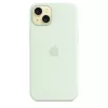 Silicone Dėklas su MagSafe Apple iPhone 15 Plus – Silikonas, Mėtų, 6,7 colio iPhone 15 Plus