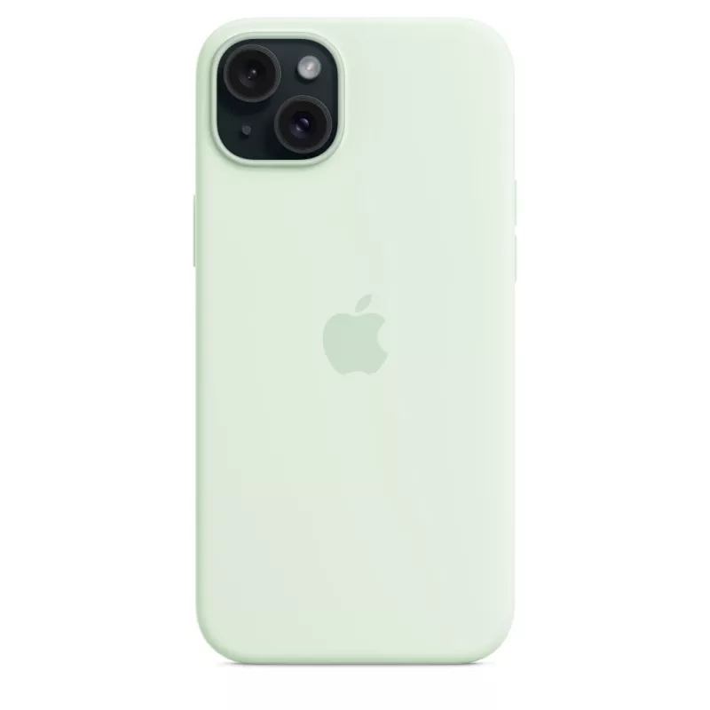 Silicone Dėklas su MagSafe Apple iPhone 15 Plus – Silikonas, Mėtų, 6,7 colio iPhone 15 Plus