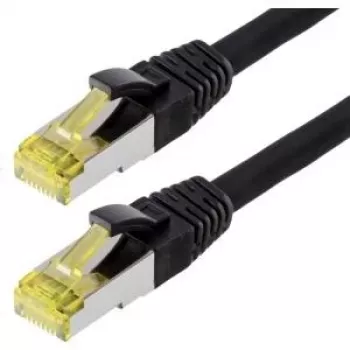 Tinklo kabelis Helos 118125 Juodas 10m Cat6a S/FTP