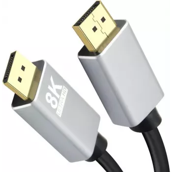DisplayPort kabelis Helos 288443 1 m Juoda Pilka