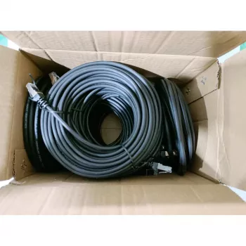 Equip 635594 Cat.6 S/FTP LSZH komutacinių kabelių rinkinys, RJ-45, 5 m, juodas, 30 vnt.