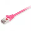 Pataisinis kabelis Equip Cat.6A S/FTP RJ-45 5 m rožinis